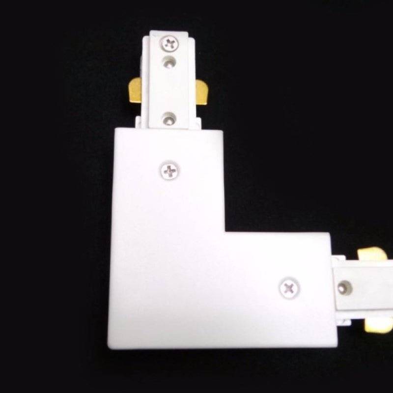 Connecteur LED pour Rail Monophasé Angle 90° BLANC - SILAMP-0