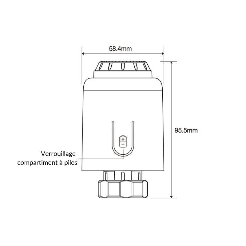 Tête Thermostatique Connectée ZigBee Universelle - SILAMP-4