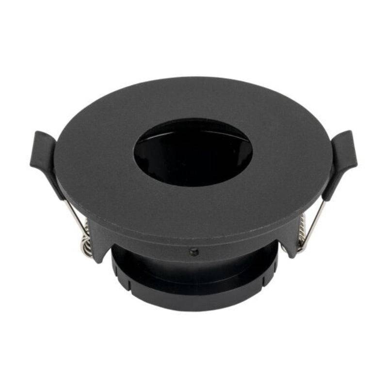 Support Spot Aluminium GU10 LED Rond Noir Orientable ø83 mm - SILAMP-0
