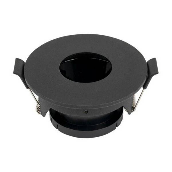 Support Spot Aluminium GU10 LED Rond Noir Orientable ø83 mm - SILAMP
