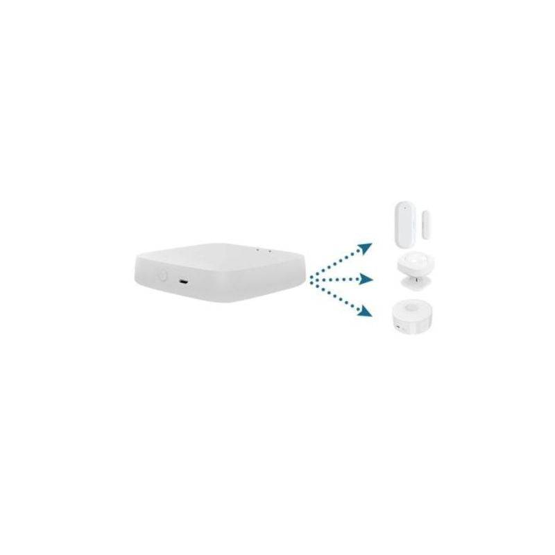 Kit de 4 Têtes Thermostatiques Connectées Universelle avec Ecran LCD + Passerelle ZigBee - SILAMP-2
