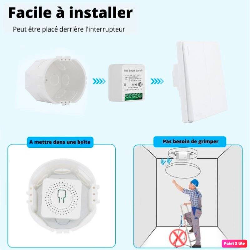 Modules Interrupteur pour Volet Roulant Zigbee (4 pièces) + 1 passerelle Zigbee - SILAMP-3