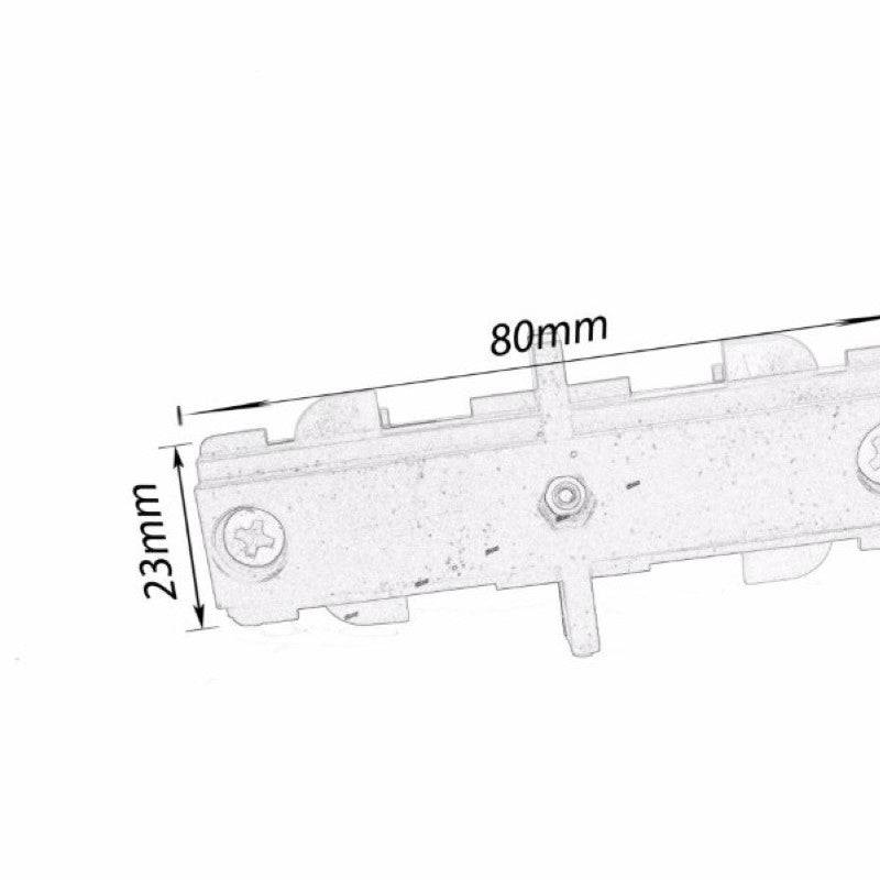 Connecteur Droit Rail Monophasé BLANC - SILAMP-2