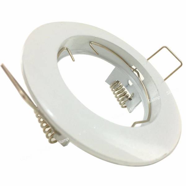 Support Spot GU10 LED Rond BLANC - SILAMP