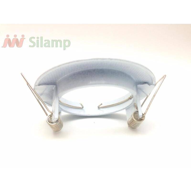 Support Spot GU10 LED Rond BLANC - SILAMP-1