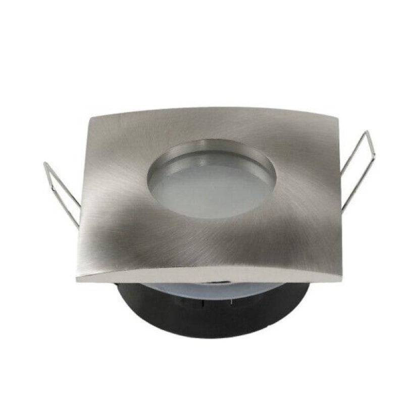 Support Spot GU10 IP65 Carré Alu 82mm - SILAMP-0