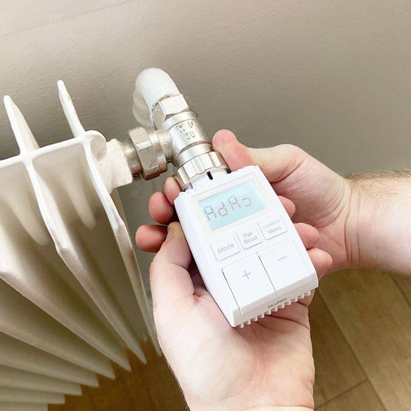 Tête Thermostatique Connectée ZigBee Universelle avec Ecran LCD (Lot de 4) - SILAMP-2