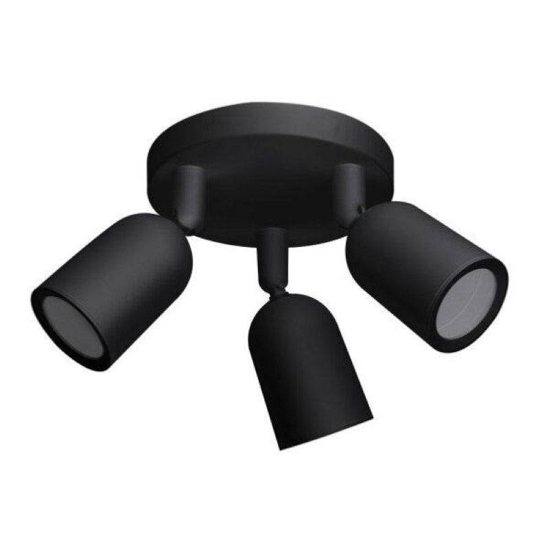 Spot LED en saillie Triple Orientable NOIR pour ampoule GU10 - SILAMP-0