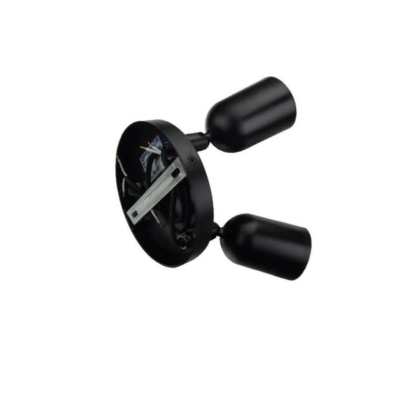 Spot LED en saillie Triple Orientable NOIR pour ampoule GU10 - SILAMP-1