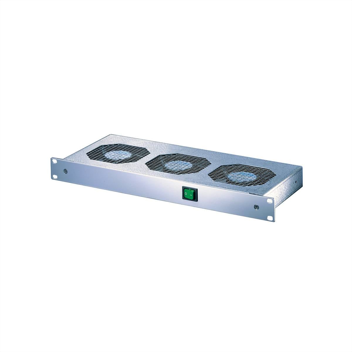 Unité de ventilation 19" SCHROFF, 1 U, avec interrupteur frontal, 3 ventilateurs, 230 VAC