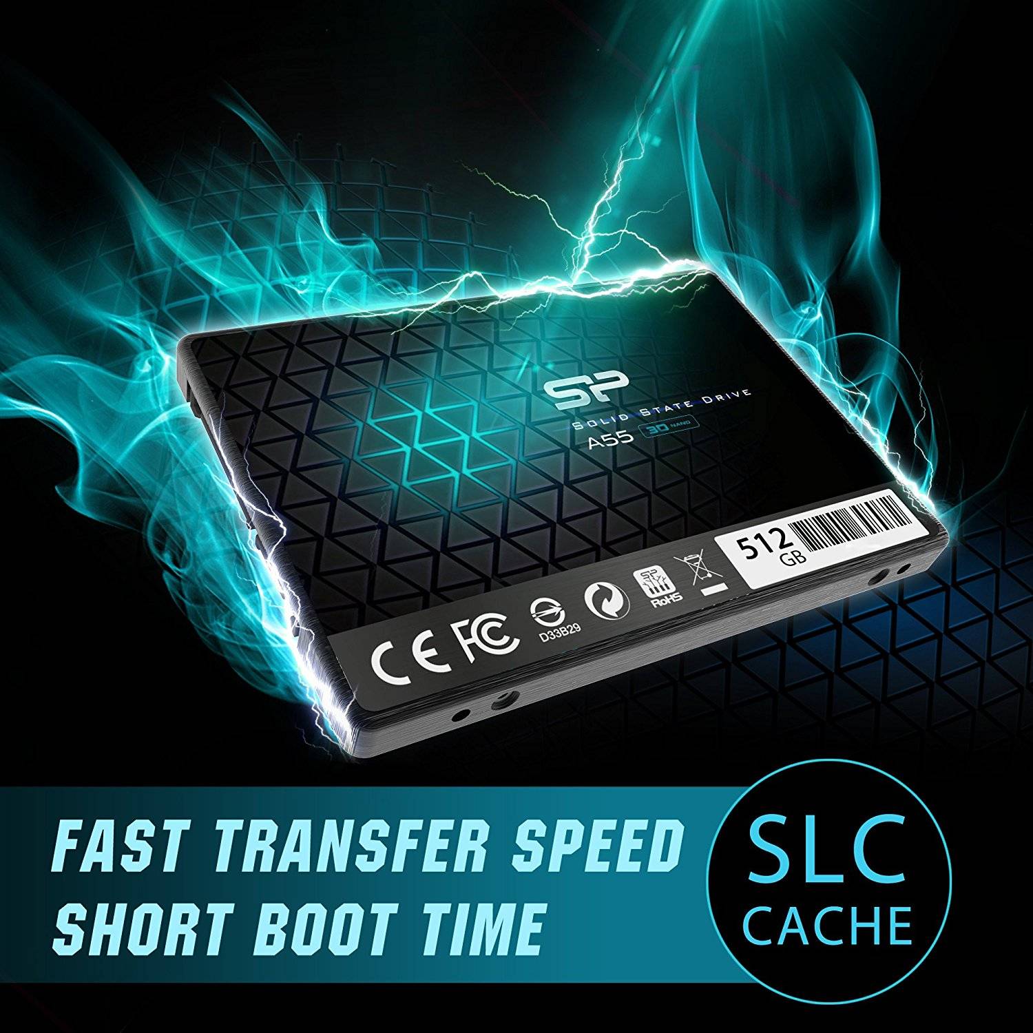 SILICON POWER SSD Ace A55 512Go 2.5p SATA III 6Go/s 560/530 Mo/s-3