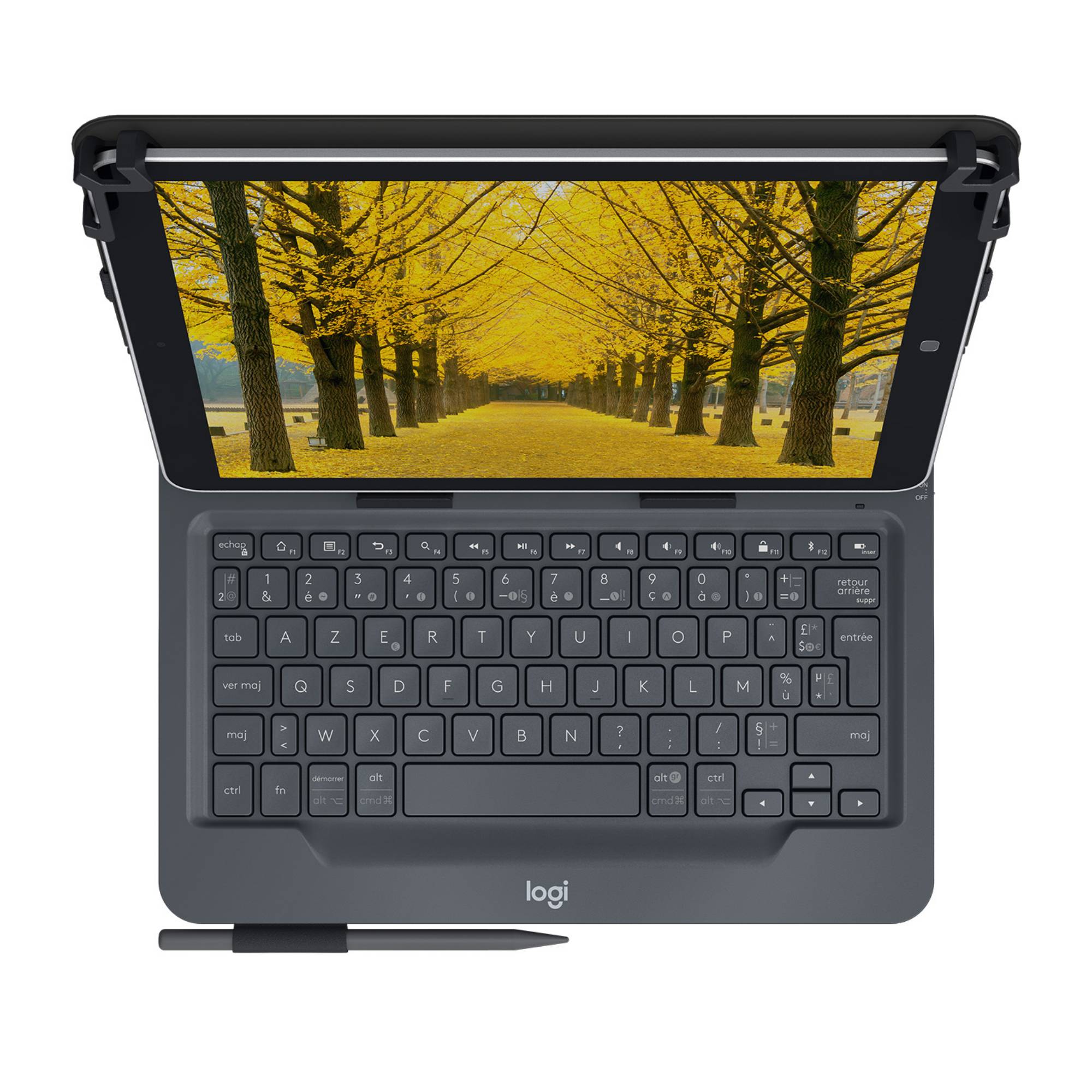 LOGITECH Universal Folio with integrated keyboard for 23 - 25,5cm / 9-10 inch tablets (FRA)-0
