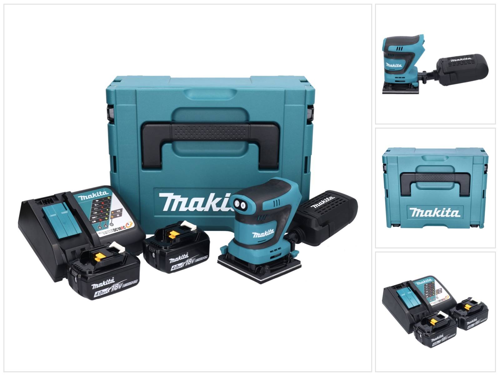 Ponceuse vibrante 18v 112x102 mm -2x4,0 Ah- en coffret Makita DBO480RMJ-0