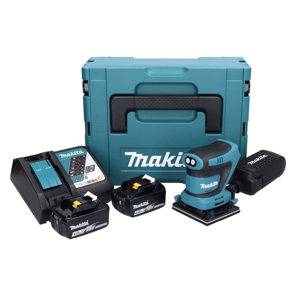 Ponceuse vibrante 18v 112x102 mm -2x4,0 Ah- en coffret Makita DBO480RMJ-1
