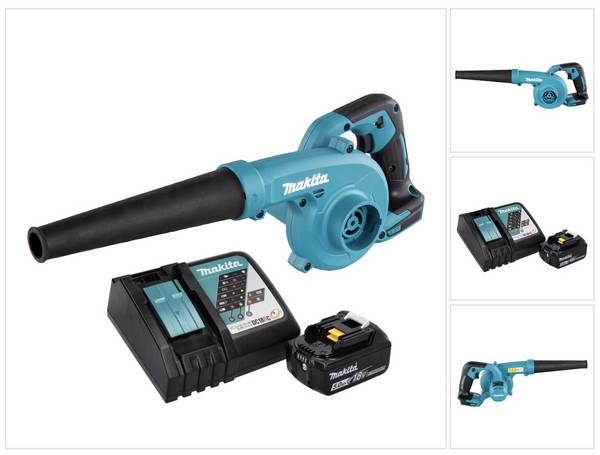 Aspirateur souffleur de feuilles DUB185Z + 1x Batterie 5,0Ah + Chargeur rapide 18V  MAKITA DUB185RT1