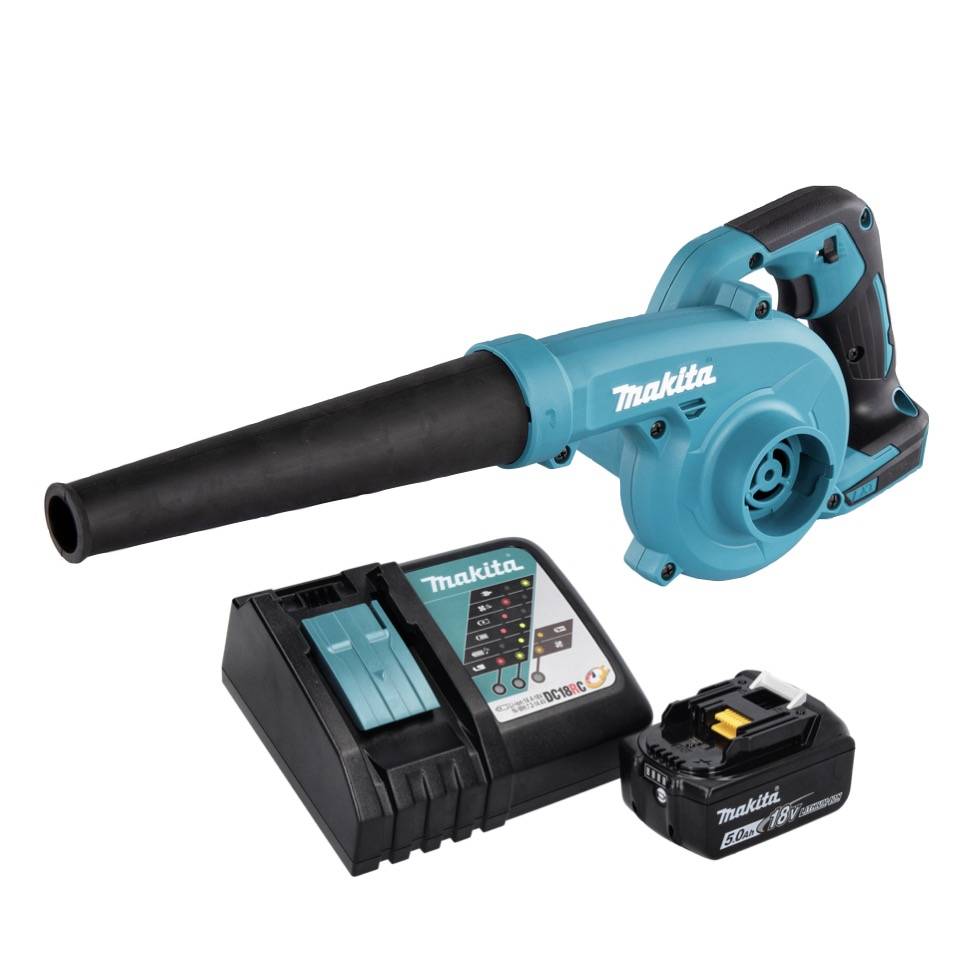 Aspirateur souffleur de feuilles DUB185Z + 1x Batterie 5,0Ah + Chargeur rapide 18V MAKITA DUB185RT1-3