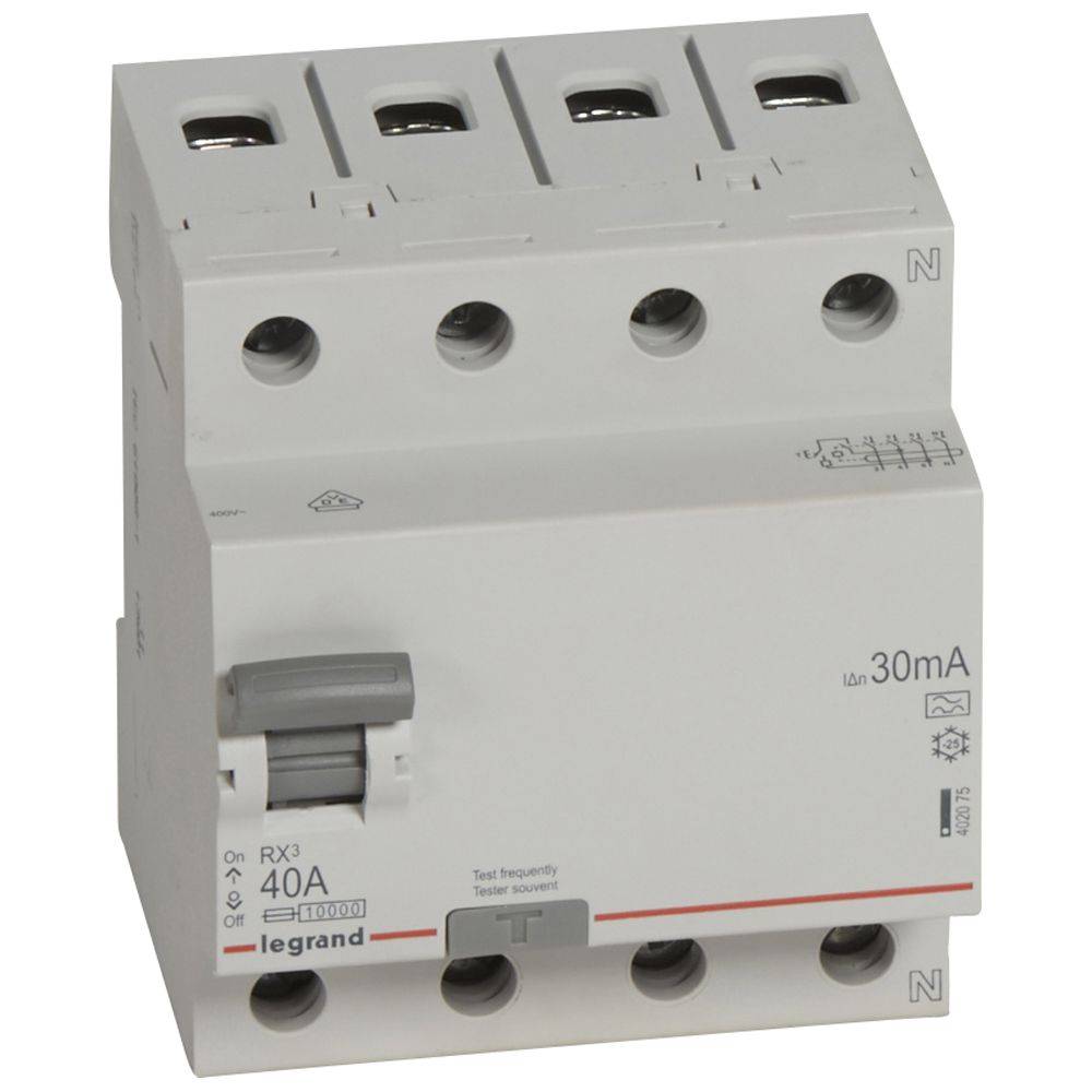 Disjoncteur différentiel ABB F204A-40/0,03 40A 30mA interrupteur