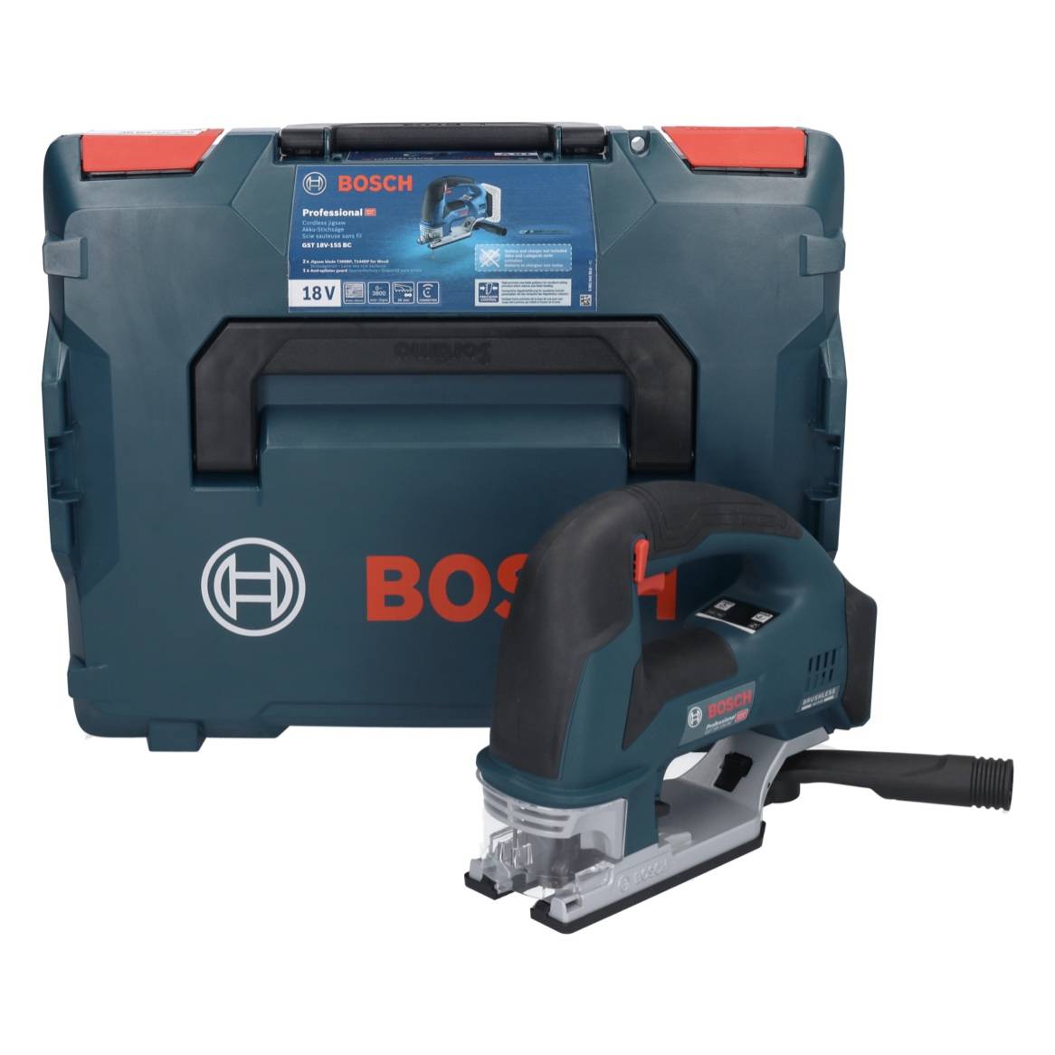 Scie sauteuse 18V GST 18V-155 BC (sans batterie ni chargeur) en coffret L-BOXX - BOSCH - 06015B1000-1