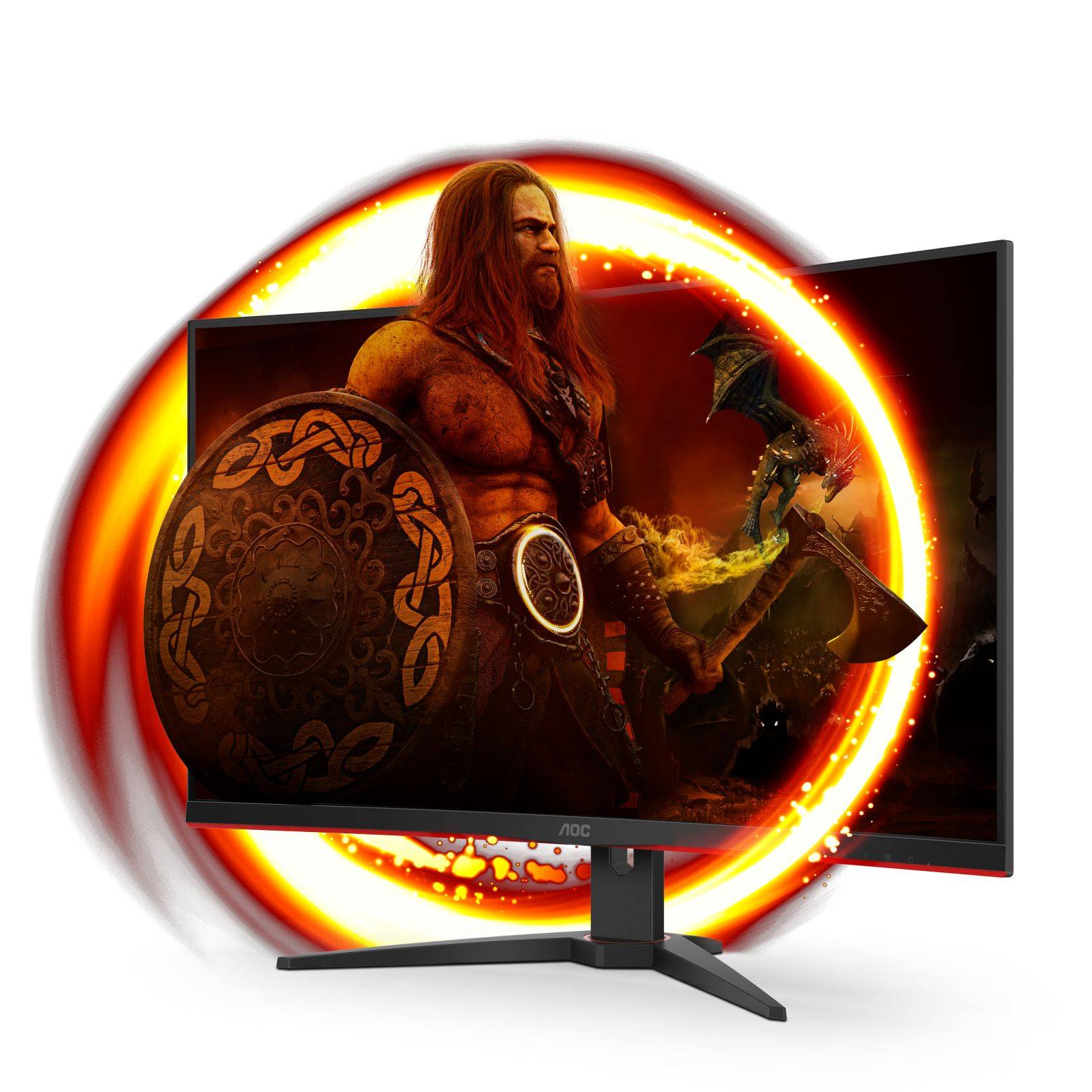 AOC G2 C32G2ZE/BK, 80 cm (31.5"), 1920 x 1080 pixels, Full HD, LED, 4 ms, Noir, Rouge-1