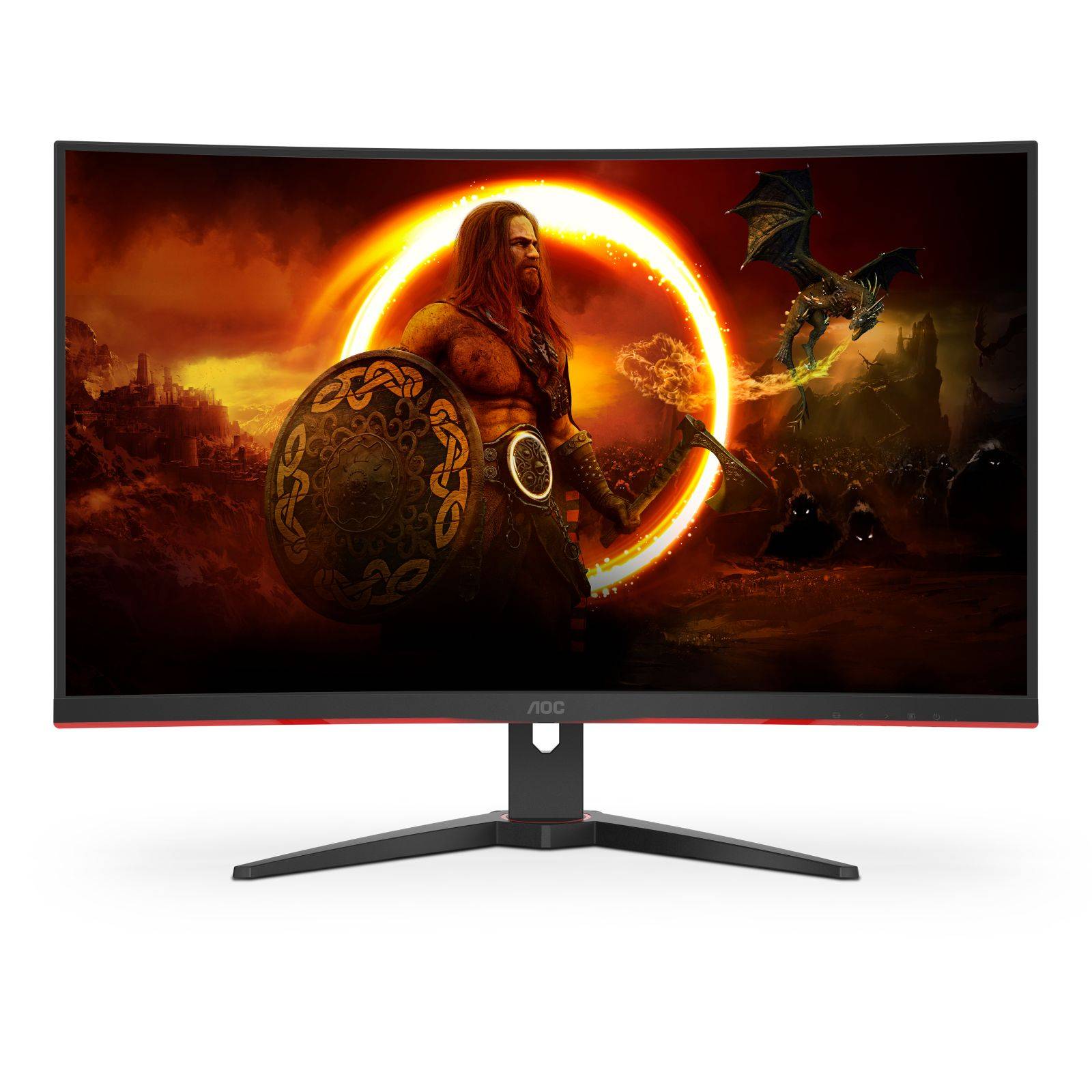 AOC G2 C32G2ZE/BK, 80 cm (31.5"), 1920 x 1080 pixels, Full HD, LED, 4 ms, Noir, Rouge-2