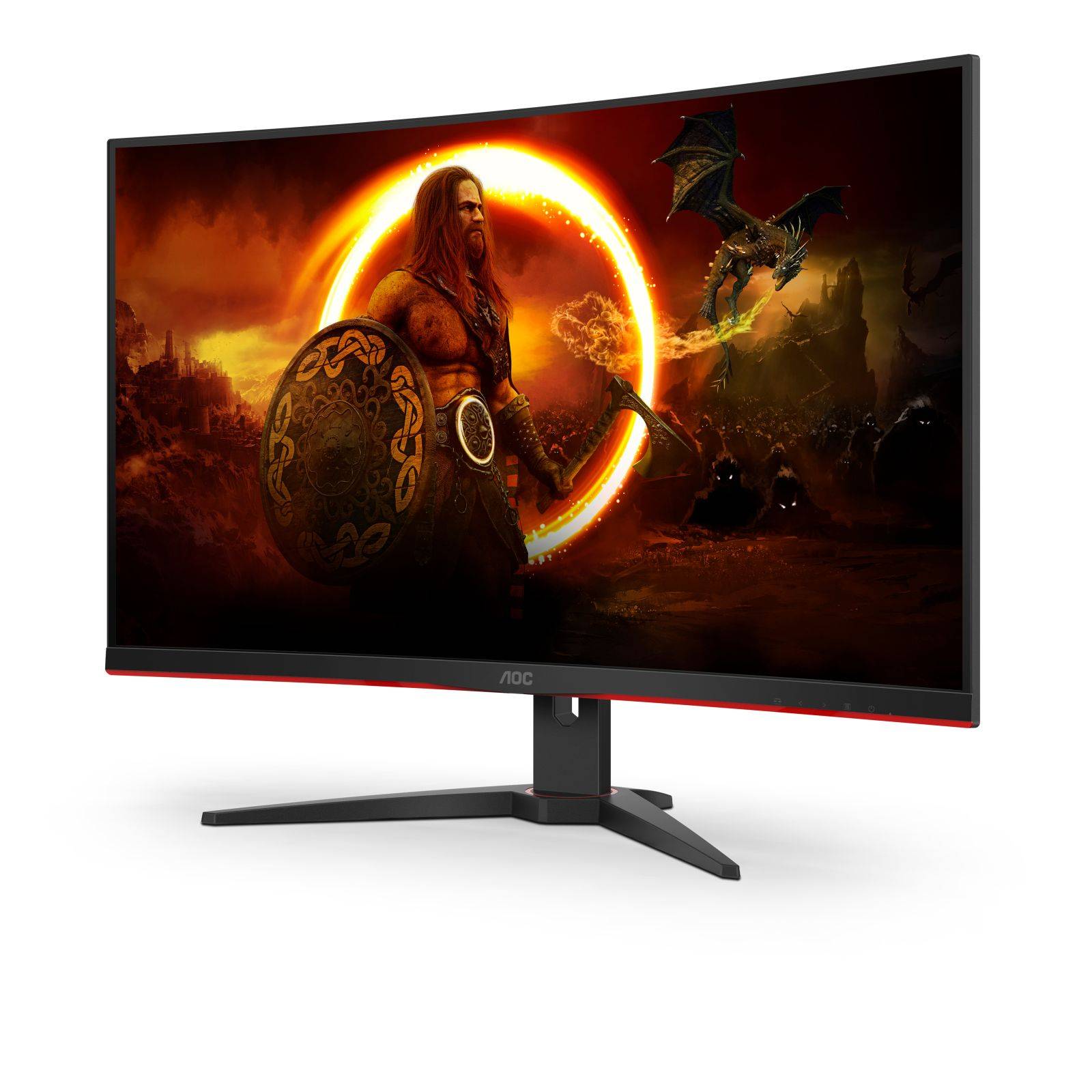 AOC G2 C32G2ZE/BK, 80 cm (31.5"), 1920 x 1080 pixels, Full HD, LED, 4 ms, Noir, Rouge-3