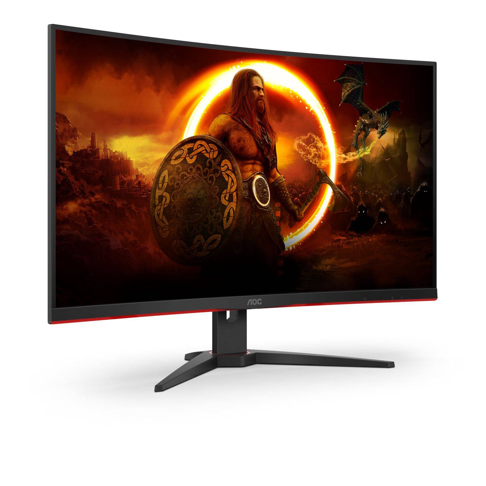 AOC G2 C32G2ZE/BK, 80 cm (31.5"), 1920 x 1080 pixels, Full HD, LED, 4 ms, Noir, Rouge-4