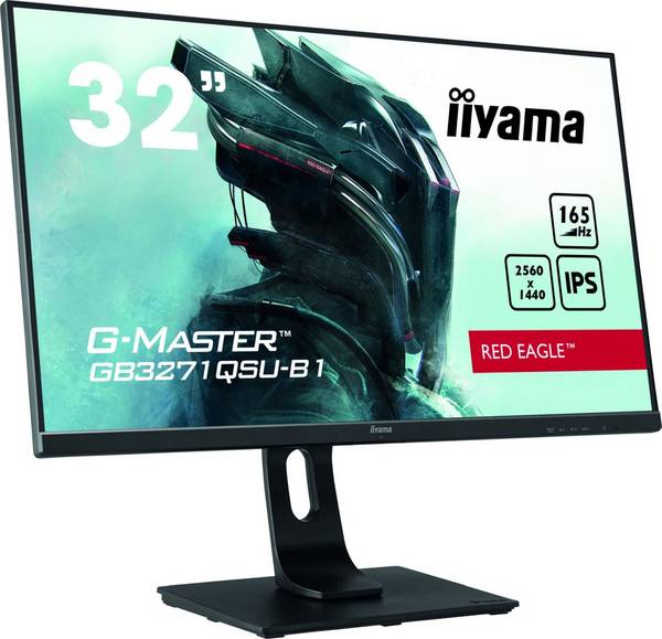 iiyama G-MASTER GB3271QSU-B1, 80 cm (31.5"), 2560 x 1440 pixels, Wide Quad HD, LED, 1 ms, Noir