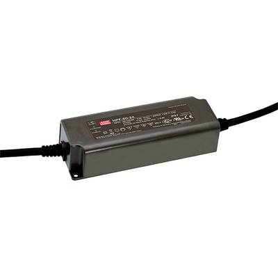 Driver LED Mean Well NPF-60D-36  36 V 1.67 A Courant constant+tension constante
