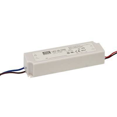 Driver LED Mean Well LPC-35-1400  9-24 V DC 1400 mA 