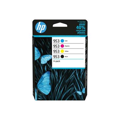 HP 953 - Lot de 4 - Noir, Jaune, Cyan, Magenta - Original - Cartouche d'encre - pour Officejet Pro 7740, format 7740 lar-0