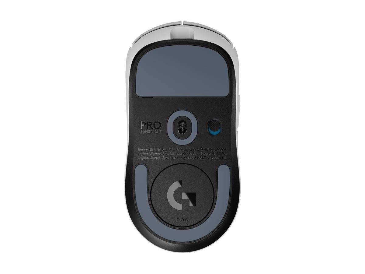 Logitech G PRO X SUPERLIGHT 2, Droitier, Optique, RF sans fil, 32000 DPI, 0,5 ms, Blanc-2
