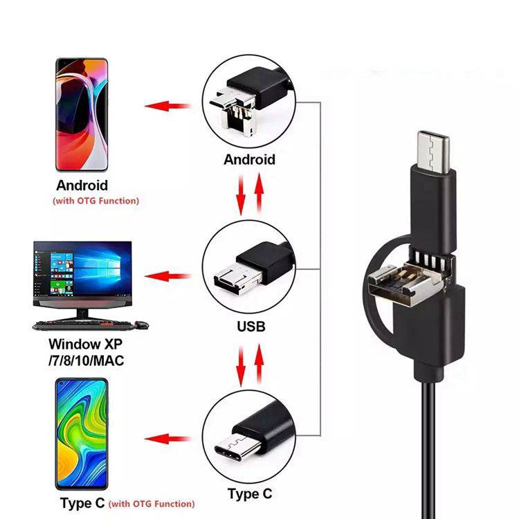 Caméra d'inspection endoscope pour Mac PC et Smartphone-3