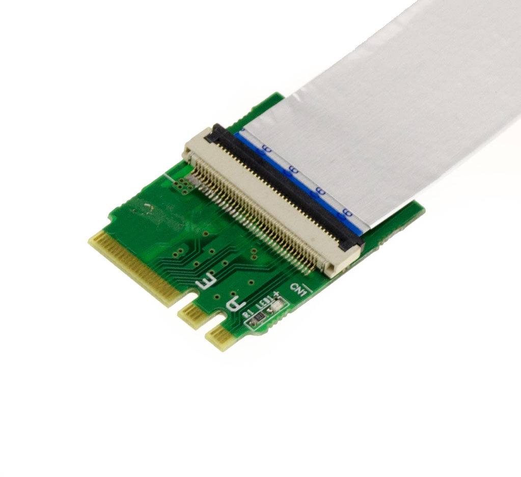 Adaptateur Riser PCIe x8 vers M2 E A Key avec nappe blindée 15cm ou 25cm-3