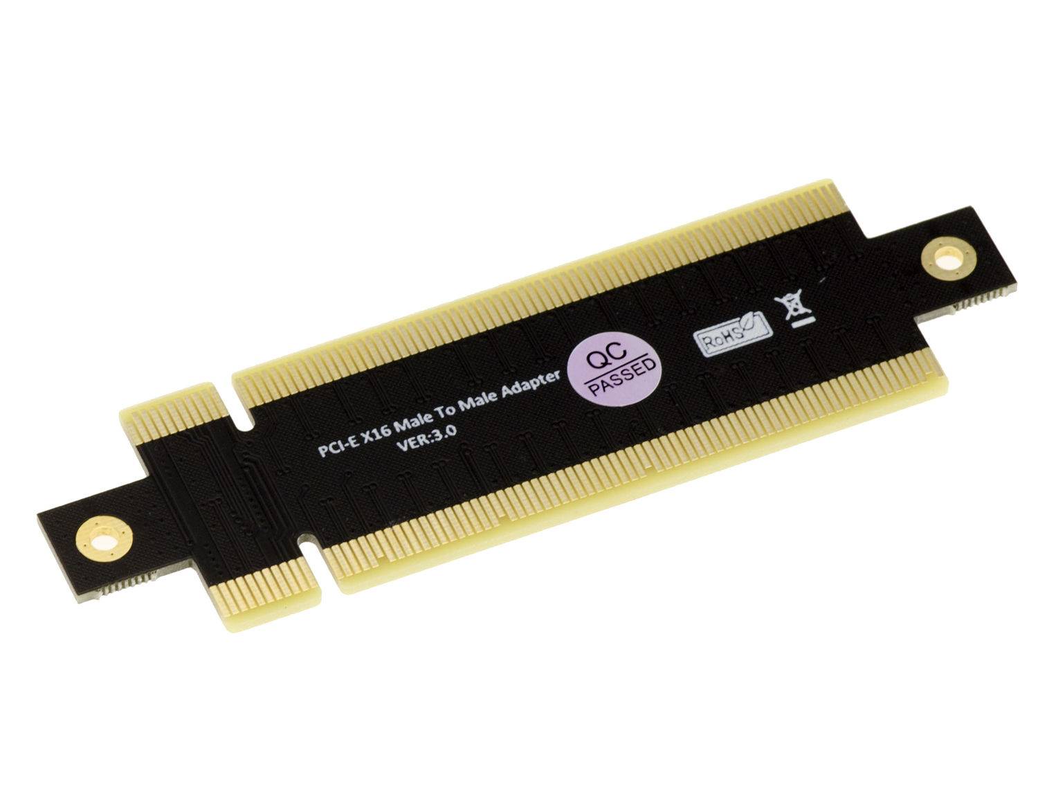 Changeur de genre riser PCI express x16 Mâle Mâle à 180° PCIe 16x-0