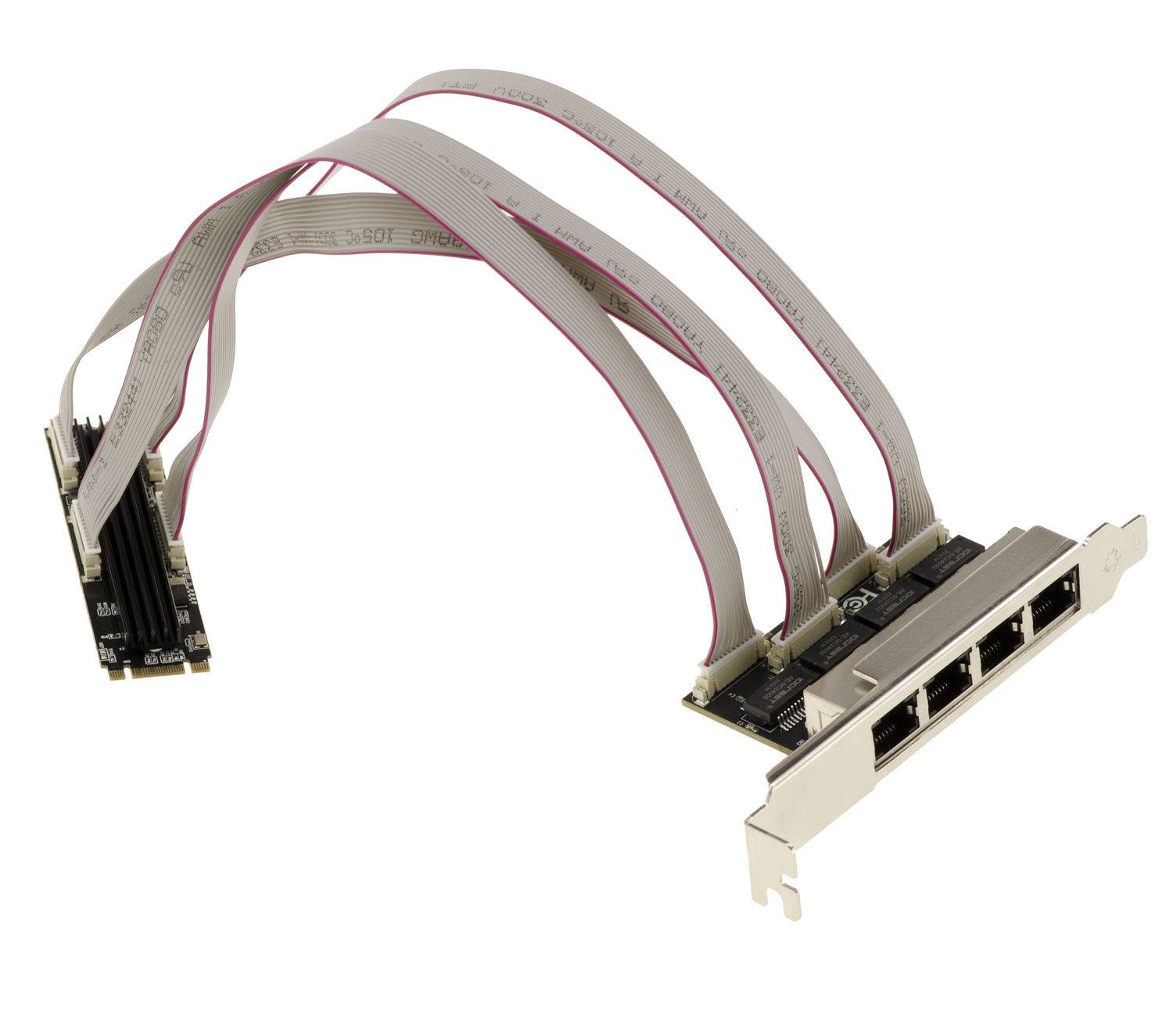 Carte contrôleur réseau M2 4 ports LAN gigabit Ethernet-1
