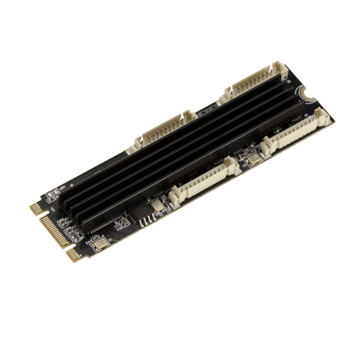 Carte contrôleur réseau M2 4 ports LAN gigabit Ethernet-3