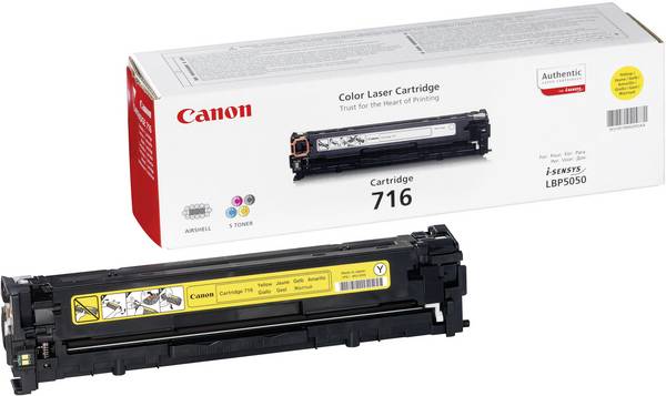 Toner imprimante laser jaune Canon CRG-716