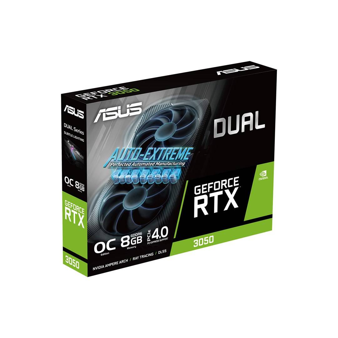 Asustek Computer Carte graphique RTX 3050 8 GB PCIe 4.0 x4-12