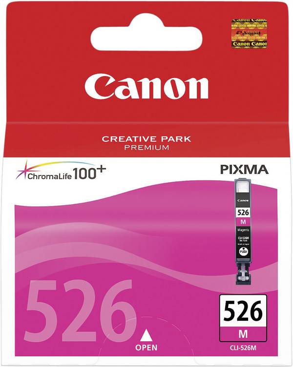 Cartouche d'encre pour imprimante Canon CLI526M magenta (4542B001)