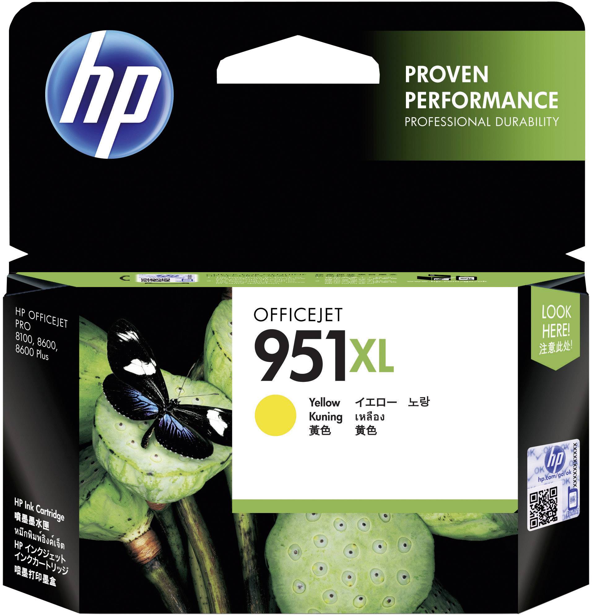 HP 951XL Encre d'origine jaune CN048AE Encre