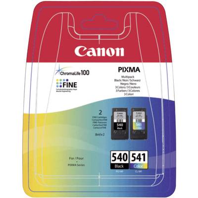 Canon Cartouche d'encre PG-540, CL-541 d'origine pack bundle noir, cyan, magenta, jaune 5225B006 Pack de cartouches d'im