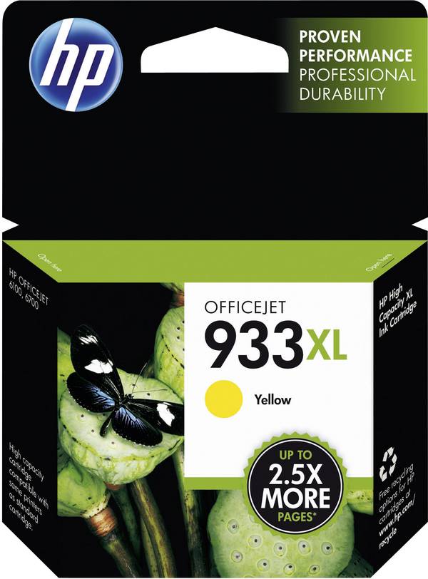 HP Encre 933XL d'origine jaune CN056AE Encre