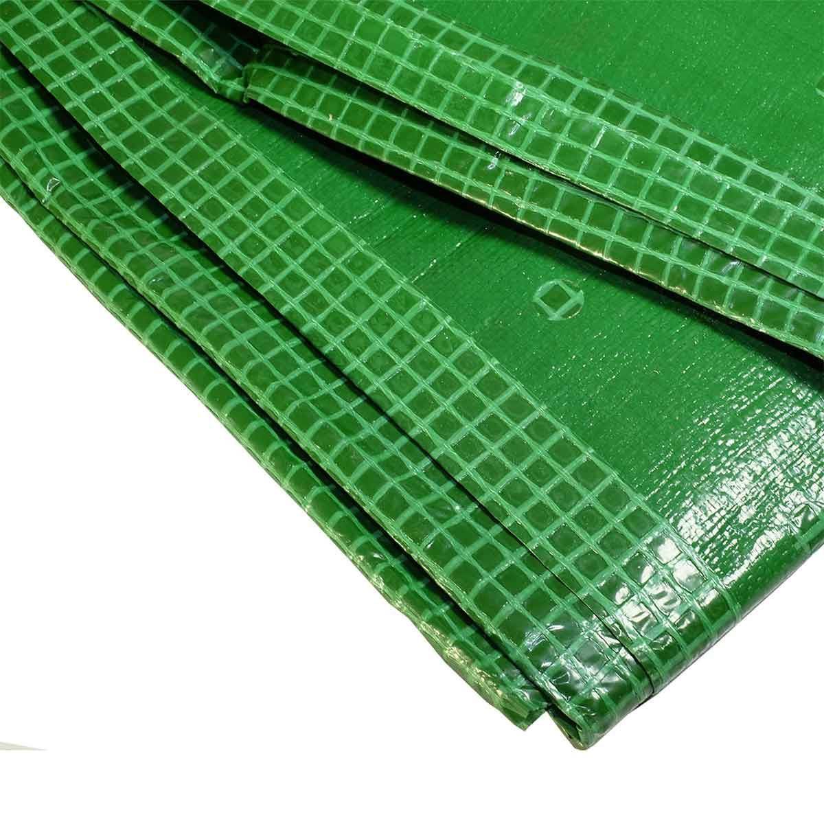 Bâche de chantier Tecplast vr170ch 2x3 m - bâche armée verte - haute qualité-3