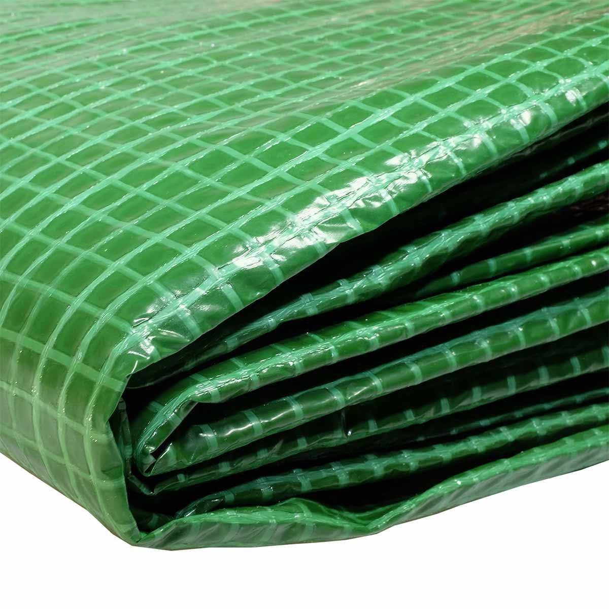Bâche de chantier Tecplast vr170ch 2x3 m - bâche armée verte - haute qualité-4