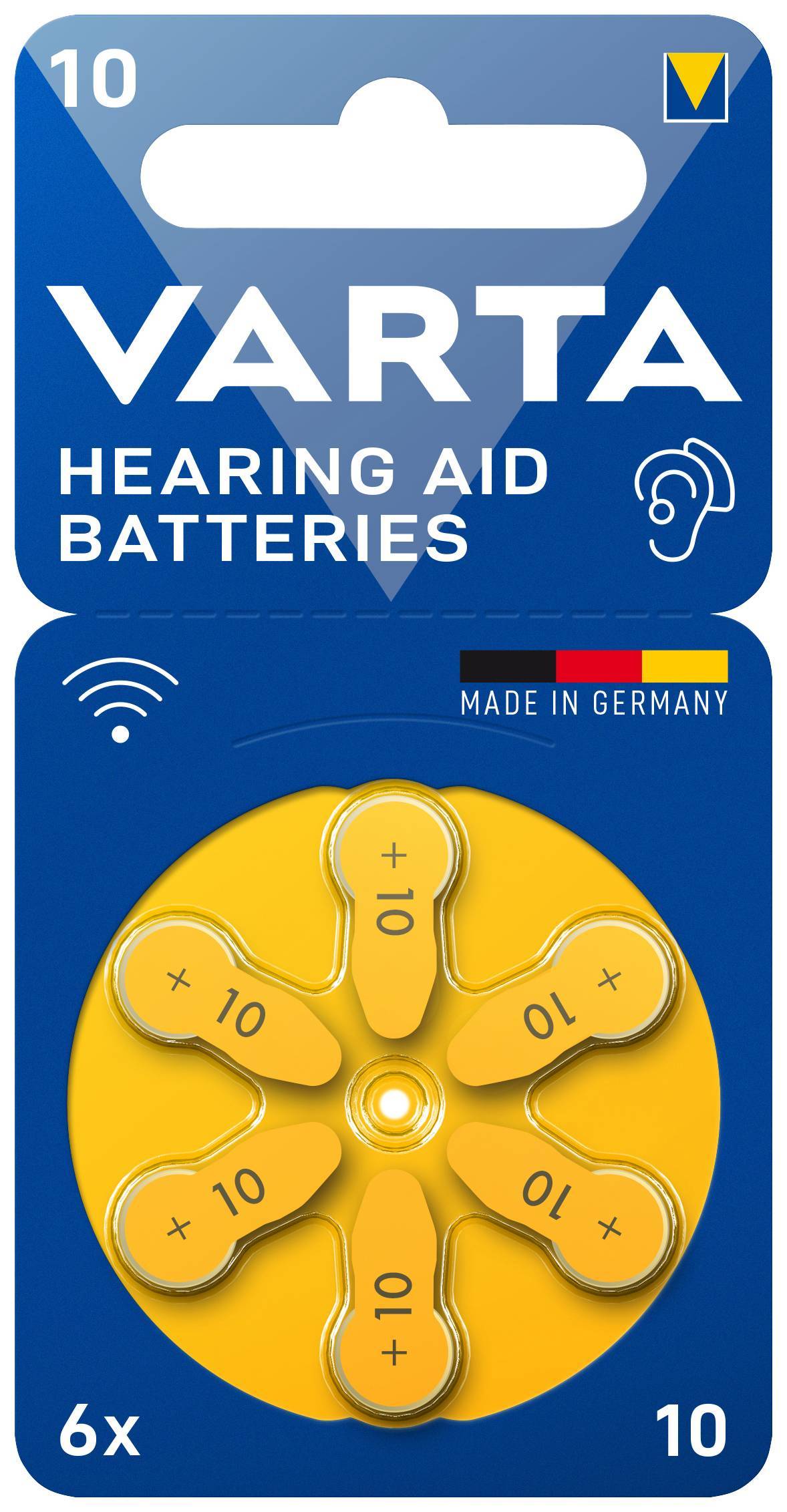 Varta Batterie Zinc Air, 10, 1,4 V, blister de vente au détail (paquet de 6)-2