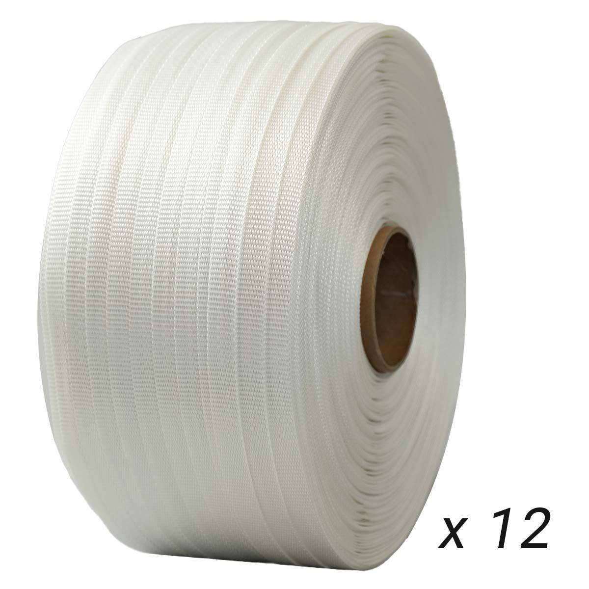 Lot de 12 Feuillards tressés 13 mm x 1100 m dont 2 OFFERTS - TECPLAST LFT2-3