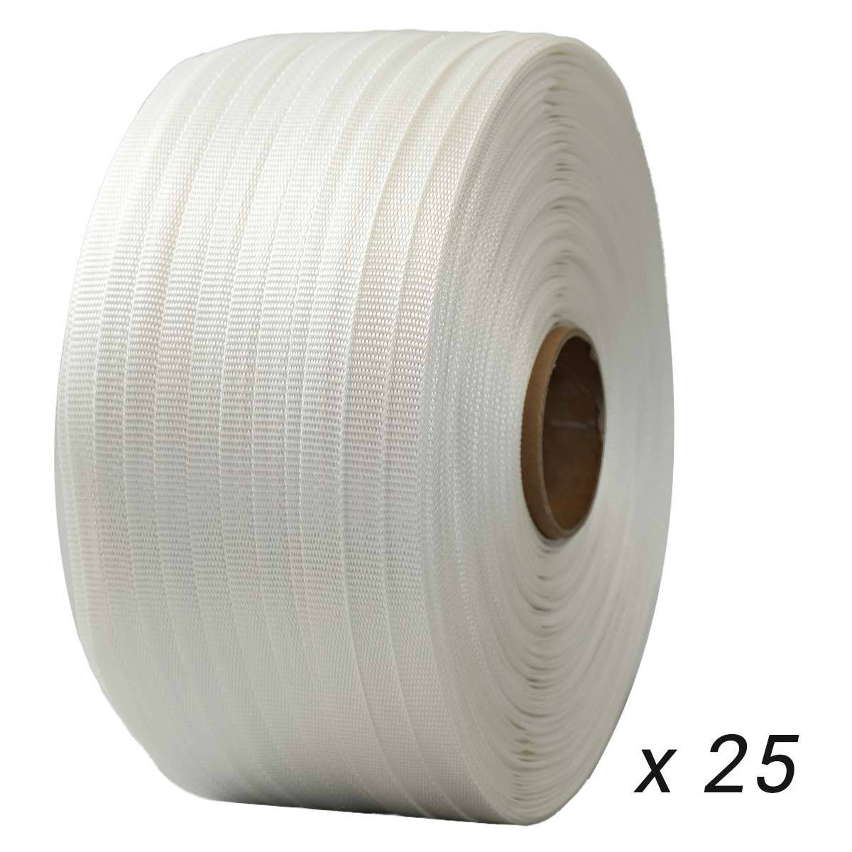 Lot de 25 Feuillards tressés 13 mm x 1100 m dont 5 OFFERTS - TECPLAST LFT3-3