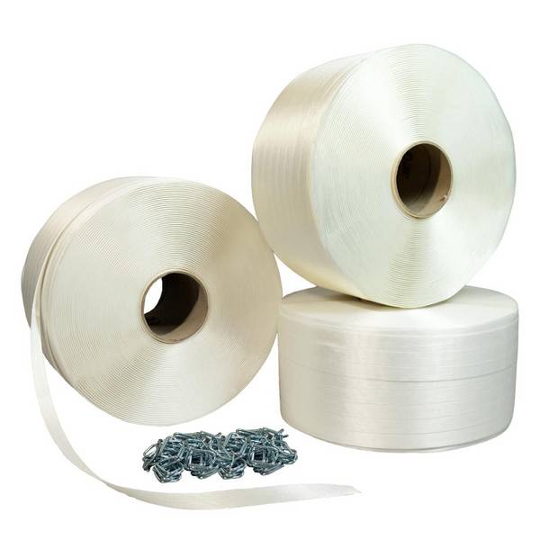 Pack 3 Feuillards fil à fil 13 mm x 1100m + 500 Boucles OFFERTES - TECPLAST PFF3