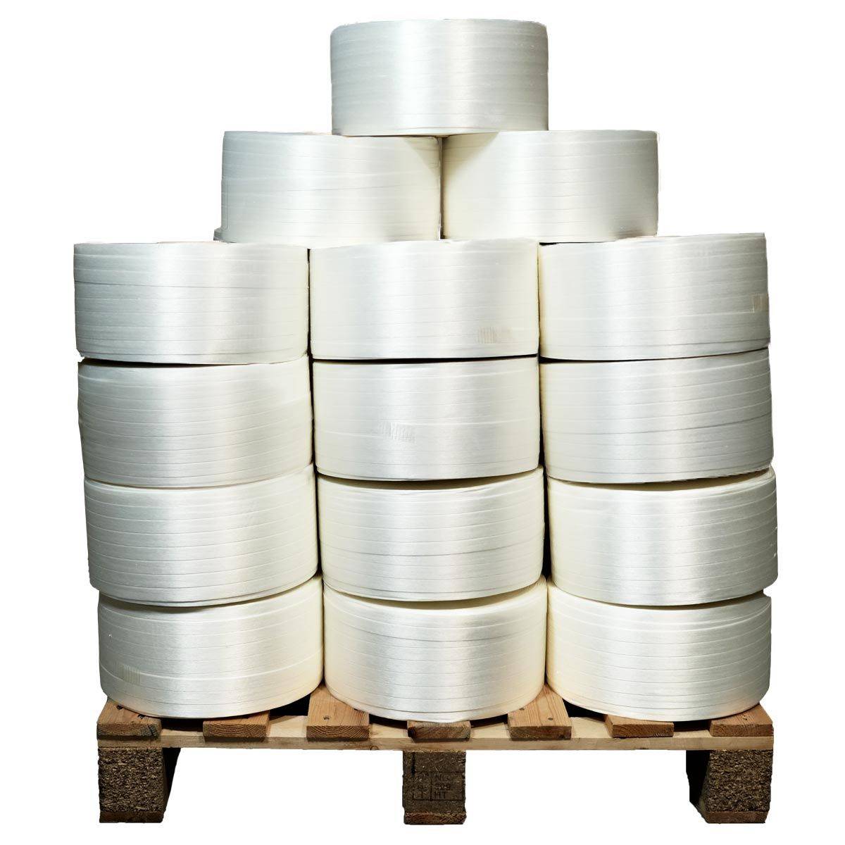 Lot de 38 Feuillards fil à fil 13 mm x 1100 m dont 8 OFFERTS - TECPLAST LFF4-0