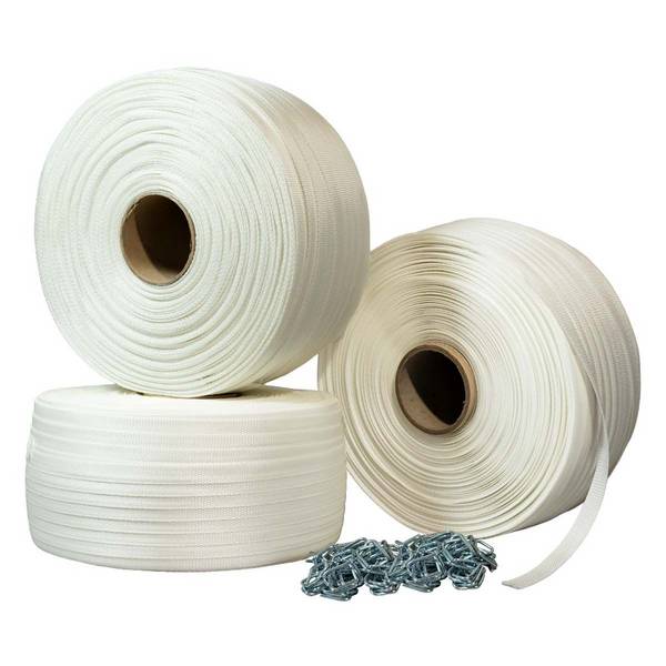 Pack 3 Feuillards tressés 19 mm x 500 m + 500 Boucles OFFERTES - TECPLAST PFT3